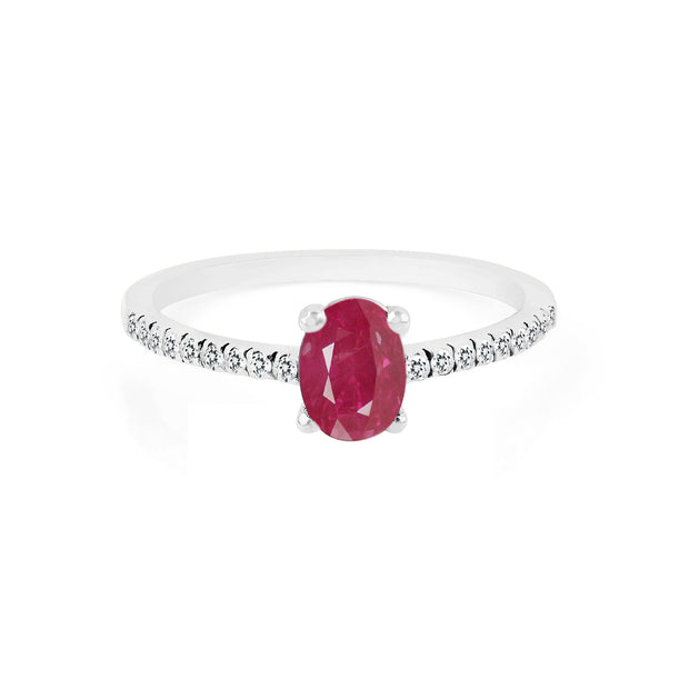 Ruby Gemstone Solid 925 Sterling Silver Ring