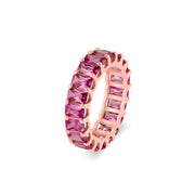 Ruby Gemstone Solid 14k Rose Gold Ring