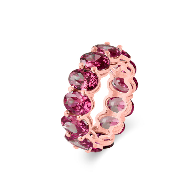 Ruby Gemstone Solid 14k Rose Gold Ring