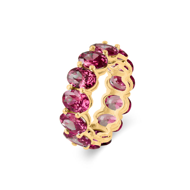 Ruby Gemstone Solid 14k Yellow Gold Ring