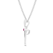 Ruby Gemstone Solid 925 Sterling Silver Pendant