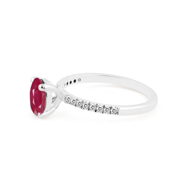 Ruby Gemstone Solid 925 Sterling Silver Ring