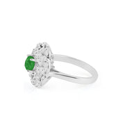 Emerald Gemstone Solid 925 Sterling Silver Ring