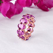 Ruby Gemstone Solid 14k Rose Gold Ring
