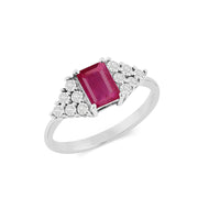 Ruby Gemstone Solid 925 Sterling Silver Ring