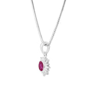 Ruby Gemstone Solid 925 Sterling Silver Pendant