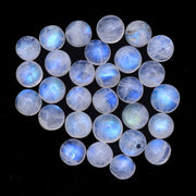 Natural Moonstone 7 MM Round Cabochon Loose Gemstone