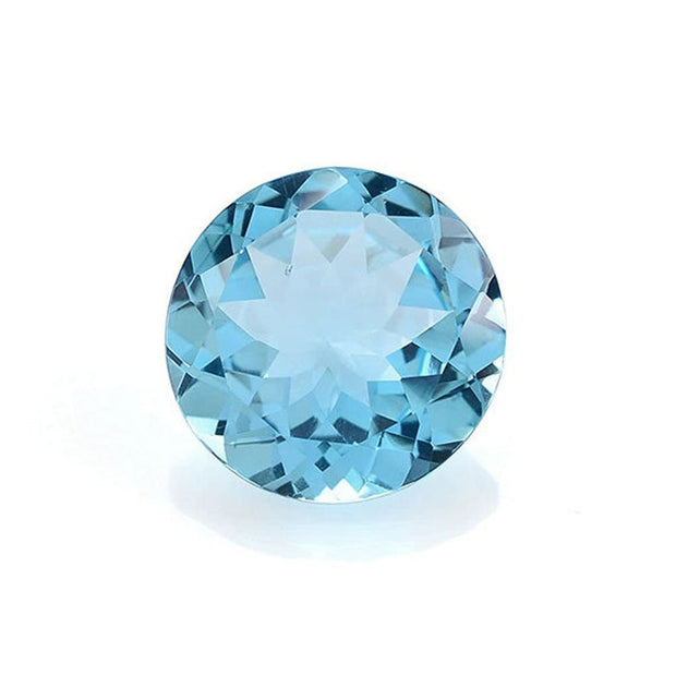 Natural Sky Blue Topaz 7 MM Round Cut Loose Gemstone