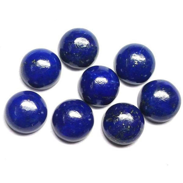 Natural Lapis Lazuli 7 MM Round Cabochon Loose Gemstone