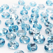 Natural Sky Blue Topaz 7x5 MM Oval Cut Loose Gemstone