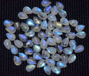 Natural Moonstone 7x5 MM Pear Cabochon Loose Gemstone