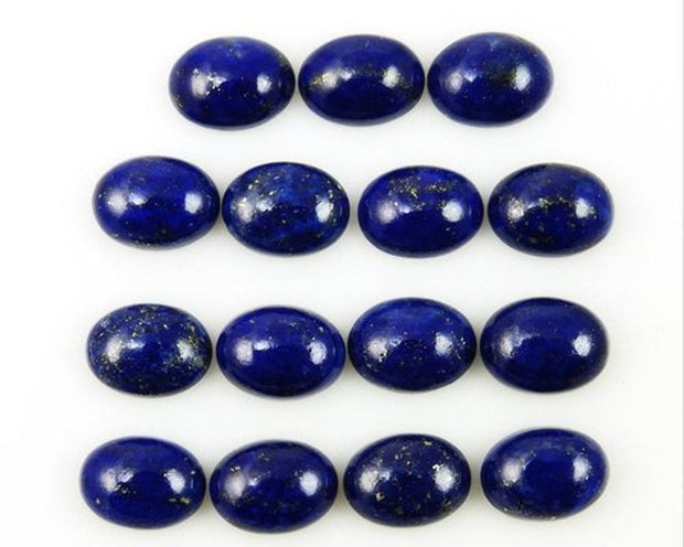 Natural Lapis Lazuli 7x5 MM Oval Cabochon Loose Gemstone