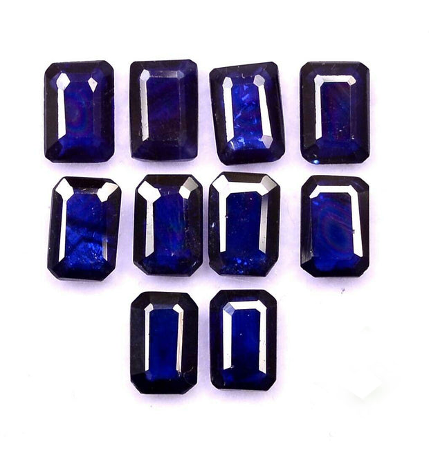 Natural Blue Sapphire 7x5 MM Octagon Cut Loose Gemstone