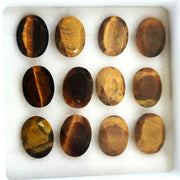 Natural Tiger's Eye 7x5 MM Oval Cut Loose Gemstone