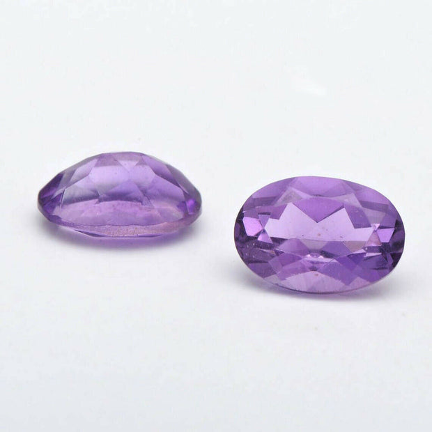 Natural Amethyst 8x6 MM Oval Cut Loose Gemstone