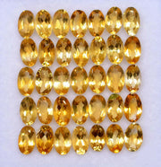 Natural Citrine 7x5 MM Oval Cut Loose Gemstone