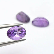 Natural Amethyst 8x6 MM Oval Cut Loose Gemstone