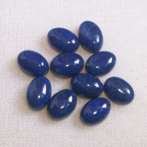 Natural Lapis Lazuli 7x5 MM Oval Cabochon Loose Gemstone
