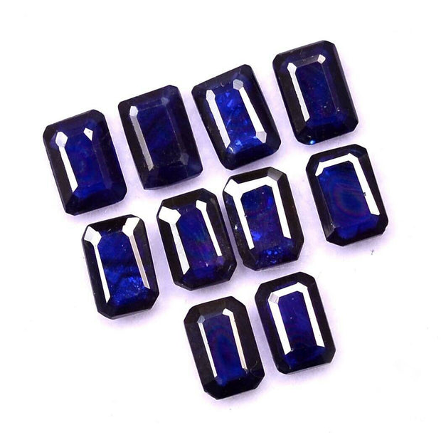 Natural Blue Sapphire 7x5 MM Octagon Cut Loose Gemstone