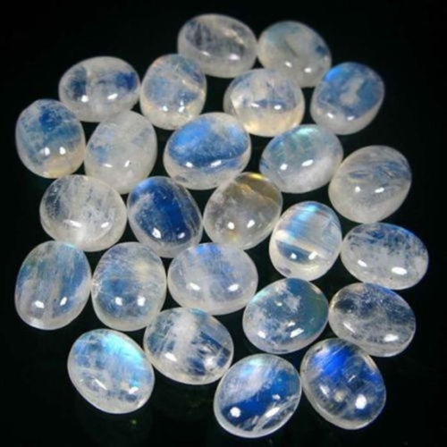 Natural Moonstone 9x7 MM Oval Cabochon Loose Gemstone