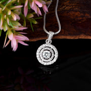 White Topaz Gemstone Solid 925 Sterling Silver Pendant