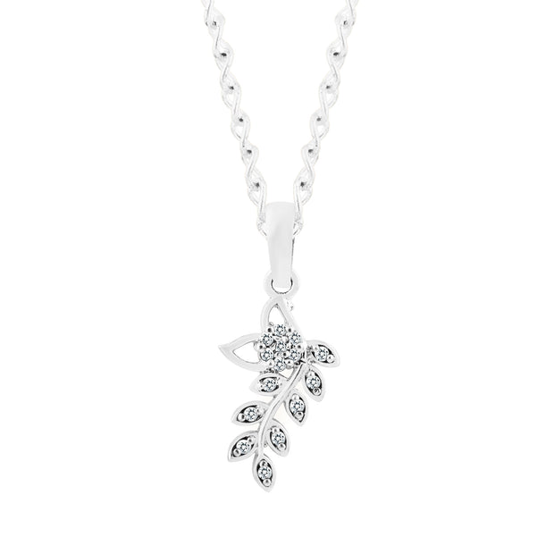 White Topaz Gemstone Solid 925 Sterling Silver Pendant