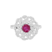 Ruby Gemstone Solid 925 Sterling Silver Ring