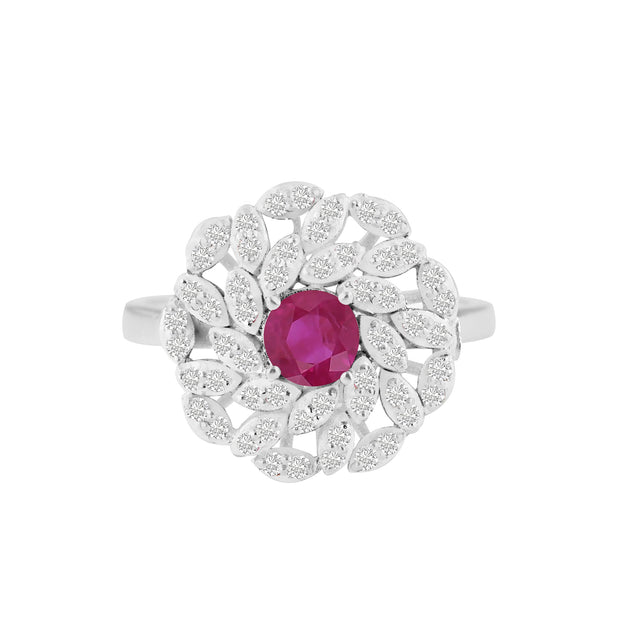 Ruby Gemstone Solid 925 Sterling Silver Ring