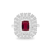 Ruby Gemstone Solid 925 Sterling Silver Ring