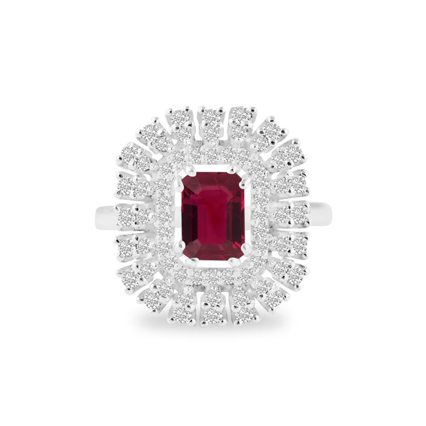 Ruby Gemstone Solid 925 Sterling Silver Ring