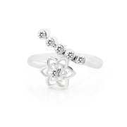 White Topaz Gemstone Solid 925 Sterling Silver Ring