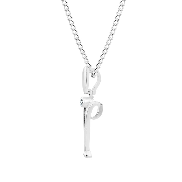 White Topaz Gemstone Solid 925 Sterling Silver Pendant