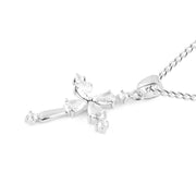White Topaz Gemstone Solid 925 Sterling Silver Pendant