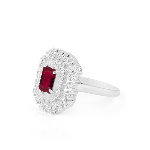 Ruby Gemstone Solid 925 Sterling Silver Ring
