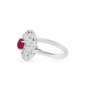 Ruby Gemstone Solid 925 Sterling Silver Ring