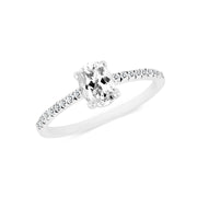 White Topaz Gemstone Solid 925 Sterling Silver Ring