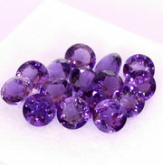 Natural Amethyst 8 MM Round Cut Loose Gemstone