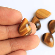 Natural Tiger's Eye 8x5 MM Pear Cabochon Loose Gemstone