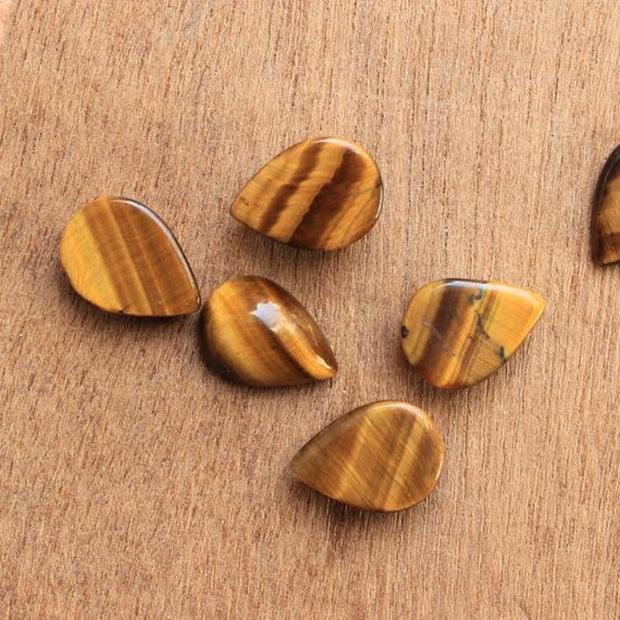 Natural Tiger's Eye 8x5 MM Pear Cabochon Loose Gemstone