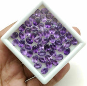 Natural Amethyst 6x4 MM Oval Cut Loose Gemstone