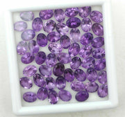 Natural Amethyst 6x4 MM Oval Cut Loose Gemstone
