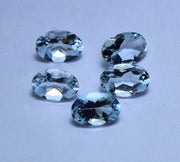 Natural Aquamarine 8x6 MM Oval Cut Loose Gemstone