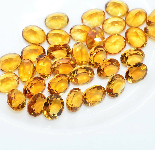 Natural Citrine 8x6 MM Oval Cut Loose Gemstone