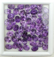 Natural Amethyst 6x4 MM Oval Cut Loose Gemstone