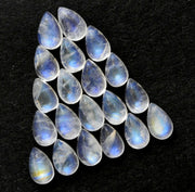 Natural Moonstone 8x6 MM Pear Cabochon Loose Gemstone