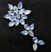Natural Moonstone 8x6 MM Pear Cabochon Loose Gemstone