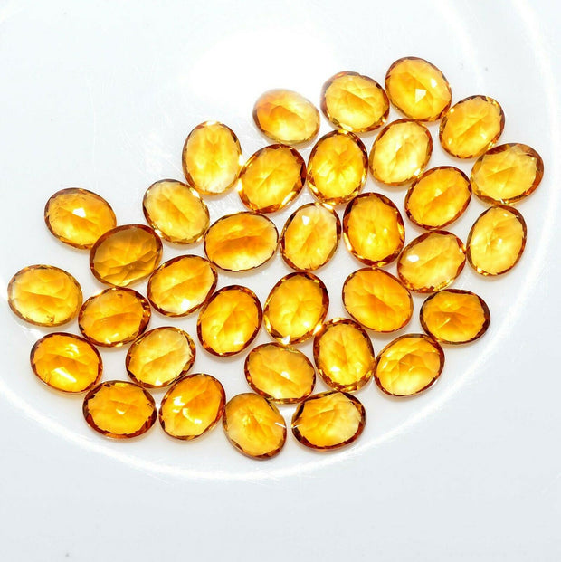 Natural Citrine 8x6 MM Oval Cut Loose Gemstone