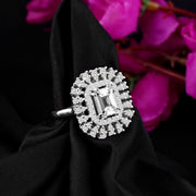 White Topaz Gemstone Solid 925 Sterling Silver Ring