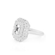 White Topaz Gemstone Solid 925 Sterling Silver Ring