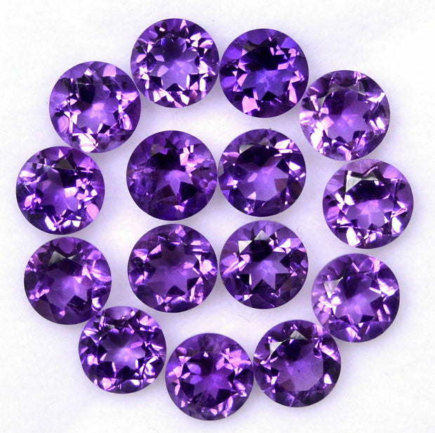 Natural Amethyst 9 MM Round Cut Loose Gemstone
